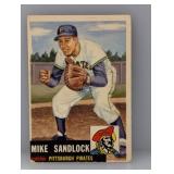 1953 Topps Baseball #247 Hi # Mike Sandlock Edges