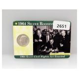 1964 90% Silver Roosevelt Dime