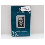 10G .999 Silver Kundan Art Bar