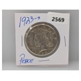 1923-S 90% Silver Peace $1 Dollar