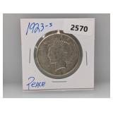 1923-S 90% Silver Peace $1 Dollar