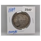 1889 90% Silver Morgan $1 Dollar