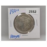 1921-S 90% Silver Morgan $1 Dollar