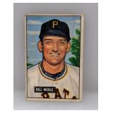 1951 Bowman Baseball Bill Werle Pittsburg Pirates