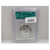 ICG 2002-S PR70DCAM Silv JFK Half $1