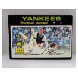 1971 Topps #5 Thurmun Munson RC Yankees MKd
