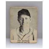 1947 Tip Top Bread Tony Kaufmann Cardinals Creases