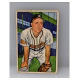 1952 Bowman Baseball #100 Sibby Sisti Damage