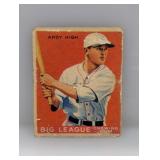 1933 Goudey Andy High Columbus Red Birds Damaged