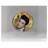 Elvis 85th Bday Comm Sticker JFK Half $1
