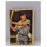 1952 Bowman Baseball Johnny Wyrostek Reds Damage