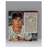 1953 Red Man Tobacco Hoyt Wilhelm Edges/Creases