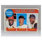 1969 Topps #8 ERA Leaders Bob Gibson HOF Cardinals