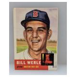 1953 Topps Baseball #170 - Bill Werle "Red Sox"