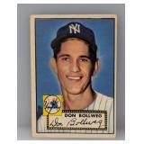 1952 Topps Baseball 128 Don Bollweg Yankees Crease