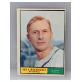 1961 Topps Baseball Red Schoendienst HOF Cardinals