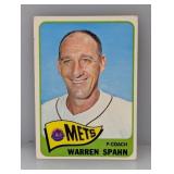 1965 Topps 205 Warren Spahn HOF Mets/Braves Indent