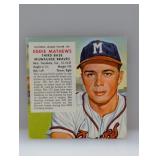 1954 Red Man Tobacco Mathews HOF No Tab Corners