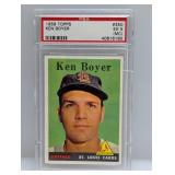 1958 Ken Boyer Topps #350 PSA 5 Crack On Case