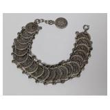 8-9" Foreign Coin Charm Bracelet