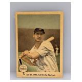 1959 Fleer Ted Williams Hits For The Cycle Crease