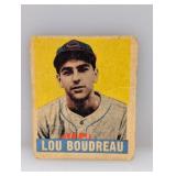 1948 Leaf Lou Boudreau Hall Of Fame Indians MKs