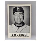 1960 Fleer Baseball #37 Duke Snider HOF Dodgers