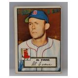 1952 Topps Baseball #152 - Al Evans "Red Sox"