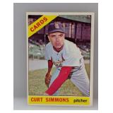 1966 Topps Baseball Curt Simmons 489