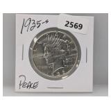 1935-S 90% Silv Peace $1 Dollar