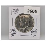 1968 40% Silv JFK Half $1 Dollar