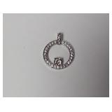 Round Pendant Missing Stones