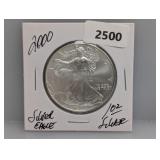 2000 1oz .999 Silv Eagle $1 Dollar