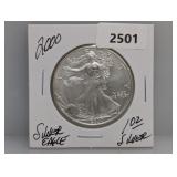 2000 1oz .999 Silv Eagle $1 Dollar