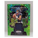 2023 C.J. Stroud Prizm Neon Green Prizm RC Relic