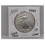 2020 1oz .999 Silv Eagle $1 Dollar
