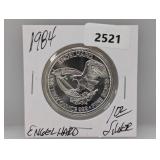 1984 1oz .999 Silv Engelhard Round