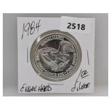 1984 1oz .999 Silv Engelhard Round