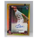 2025 Topps Thomas Saggese Auto #27/50 Corner