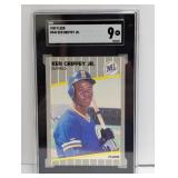 1989 Fleer #548 Ken Griffey Jr SGC 9