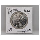 1oz .999 Silv Buffalo Round