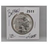 1oz .999 Silv Buffalo Round