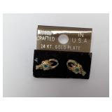 14k Gold Plated Stud Earrings