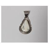 .925 Sterling Spencer White Stone Teardrop