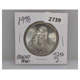 1978 72% Silv Mexico 100 Pesos