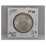 1977 72% Silv Mexico 100 Pesos