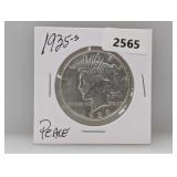 1935-S 90% Silv Peace $1 Dollar