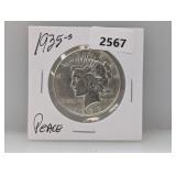 1935-S 90% Silv Peace $1 Dollar