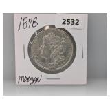 1878 90% Silv Morgan $1 Dollar