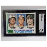 1982 Topps #21 Future Stars Cal Ripken Jr RC SGC 7